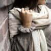Hårsnodd scrunchie - Elegant i 100 % kashmir beige