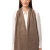 Halsduk ribbad- Klassisk unisex-hasduk i finaste kashmir beige