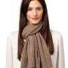 Halsduk ribbad- Klassisk unisex-hasduk i finaste kashmir beige