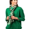 Vävd sjal - kashmirsjal av 8design Cashmere grön