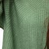 Tröja Sofia med trekvarts ärm, rundhalsad mönsterstickad tröja, ljusgrön