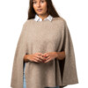 Cap klassisk - vacker cape i slätstickad cashmere, linbege