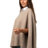 Cap klassisk - vacker cape i slätstickad cashmere, linbege